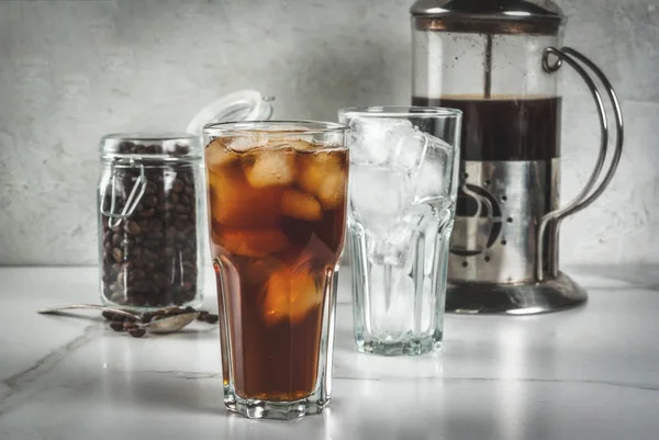 Kalter gebrühter Eiskaffee — Stockfoto