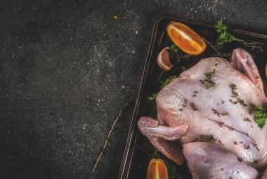 Noel, Şükran günü için akşam yemeği. Geleneksel kuş chi