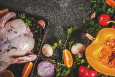 Noel, Şükran günü için akşam yemeği. Geleneksel sonbahar ben