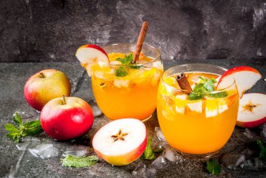 Elma elma şarabı mojito