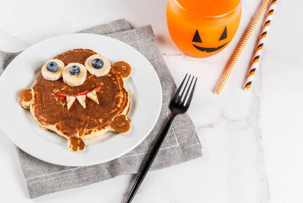 Pancake lucu untuk Halloween — Stok Foto