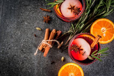 Sıcak kış mulled şarap