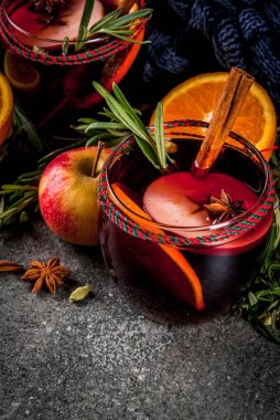 Sıcak kış mulled şarap