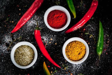 Çeşitli baharat ve baharat