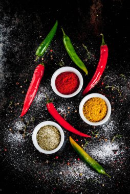 Çeşitli baharat ve baharat