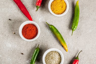 Çeşitli baharat ve baharat