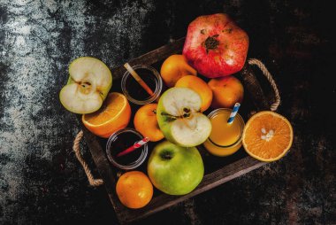 Taze meyve ve meyve suları çeşitli