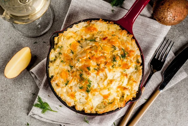 Torta del pastore di padella — Foto Stock