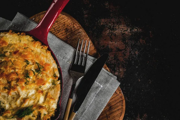 Torta del pastore di padella — Foto Stock