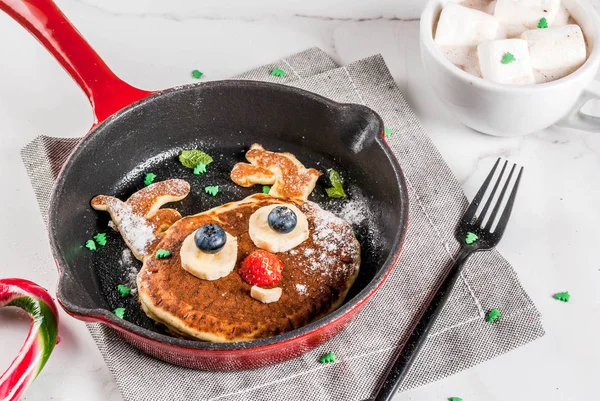 Lucu pancake untuk Natal — Stok Foto