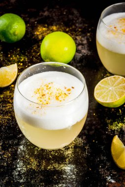 Peru, Meksika, Şili geleneksel içki pisco ekşi likör,