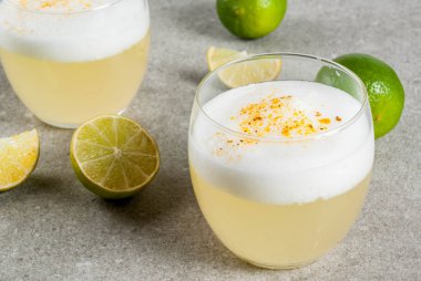 Peru, Meksika, Şili geleneksel içki pisco ekşi likör,