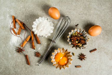 Ekipman ve malzemeler, hamur işleri Noel yemek pişirme ve