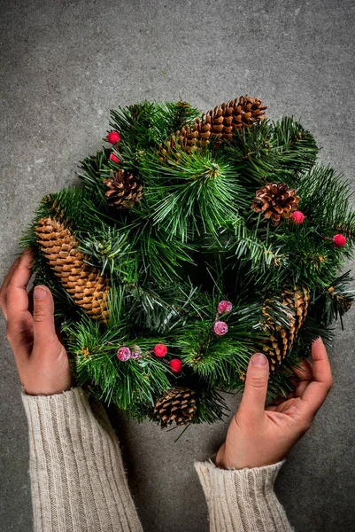 Christmas decorative green wreath