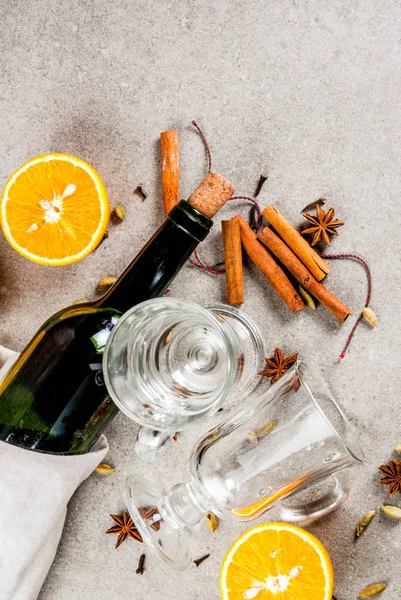 Conjunto de ingredientes para vinho ruminado — Fotografia de Stock