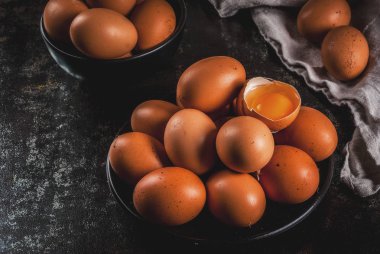 Organik tarım tavuk yumurtası