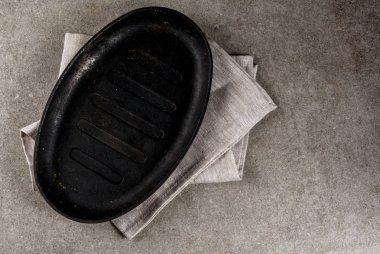 Mutfak arka plan boş pan ile