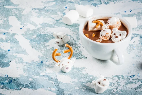 Rolig varm choklad för barn — Stockfoto