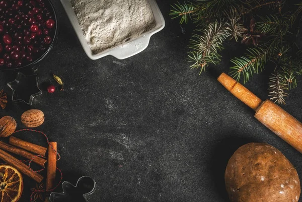 Ingredientes para la cocción de Navidad — Foto de Stock