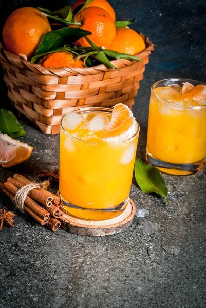 Cocktail picante de tangerina de inverno — Fotografia de Stock