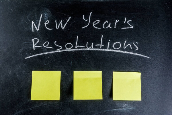 New years resolutions concept