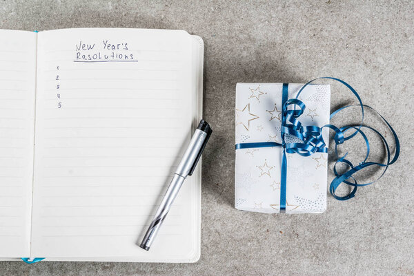 New years resolutions concept