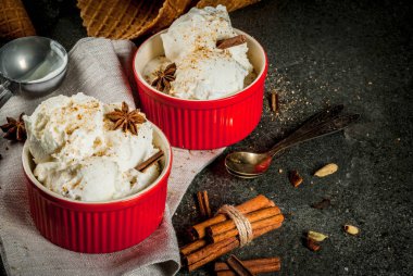 Ev yapımı yumurta likörü dondurma 