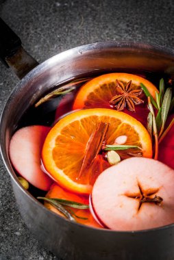 Sıcak kış mulled şarap