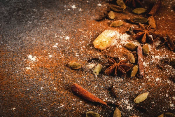 Mistura de espiões para chá picante quente — Fotografia de Stock