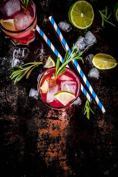 Cocktail di mirtilli e lime — Foto Stock