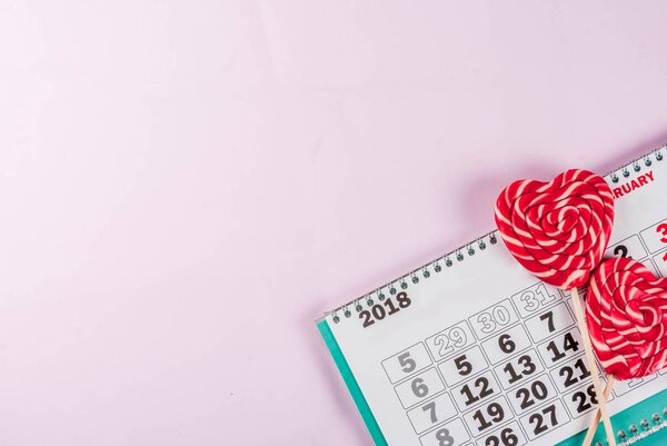 Valentine's day pink background