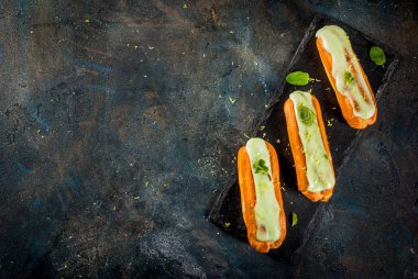 Mojito eklerleri kireç lezzet ve nane ile