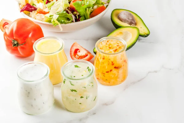 Klassieke salade dressings — Stockfoto