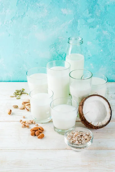 Leche alternativa no láctea vegana — Foto de Stock