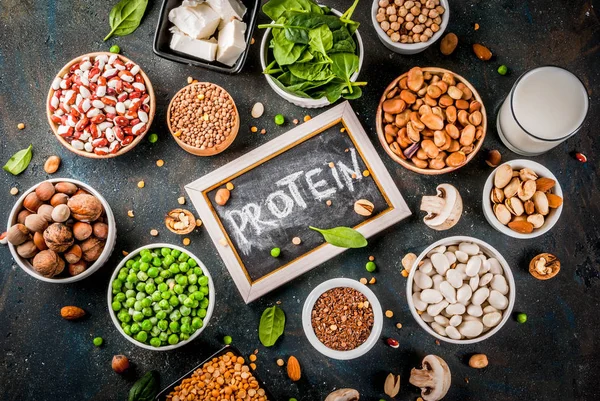 Fuentes de proteínas veganas — Foto de Stock