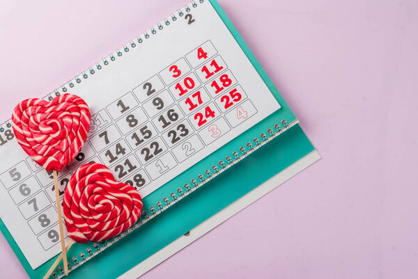 Valentine's day pink background