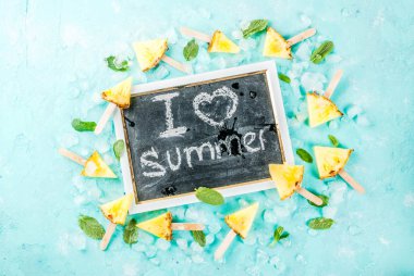 Ananas dondurma çubukları