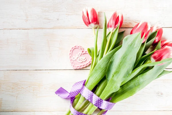 Sfondo con fiori di tulipano — Foto Stock