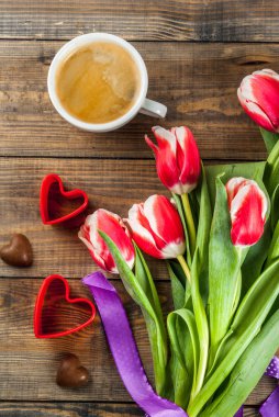 Lale çiçek ile arka plan