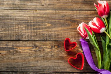 Lale çiçek ile arka plan