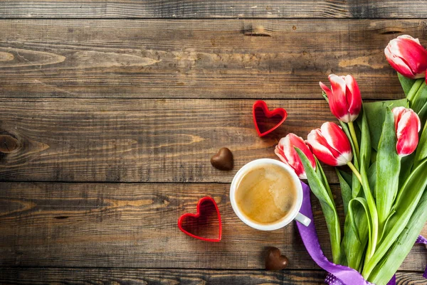 Fondo con flores de tulipán —  Fotos de Stock