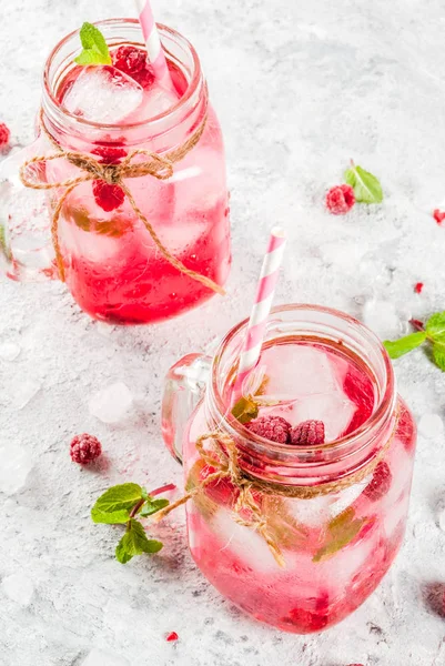 Framboesa Sangria, Limonada ou Mojito — Fotografia de Stock