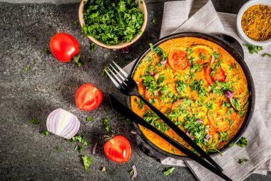 Hint Masala yumurtalı omlet