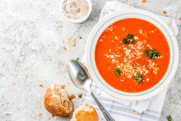 Tomato soup gazpacho — Stock Photo, Image