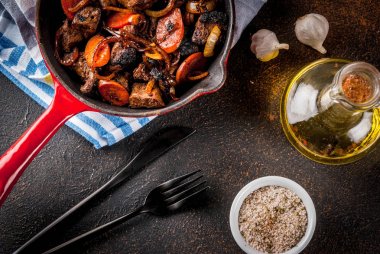 Kavrulmuş Dana karaciğer