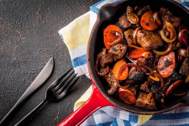 Kavrulmuş Dana karaciğer