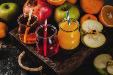 Taze meyve ve meyve suları çeşitli