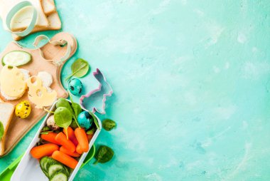 Yaratıcı çocuklar Kahvaltı Öğle Yemeği kutusu Paskalya