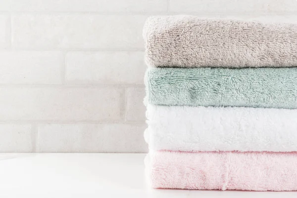 Stack serviettes de bain propres — Photo