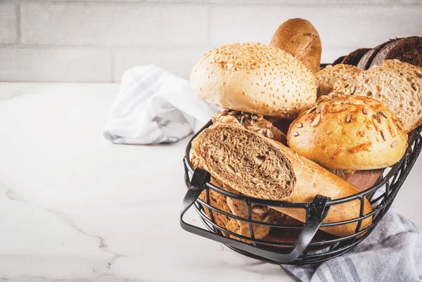 Variety homemade grain bread